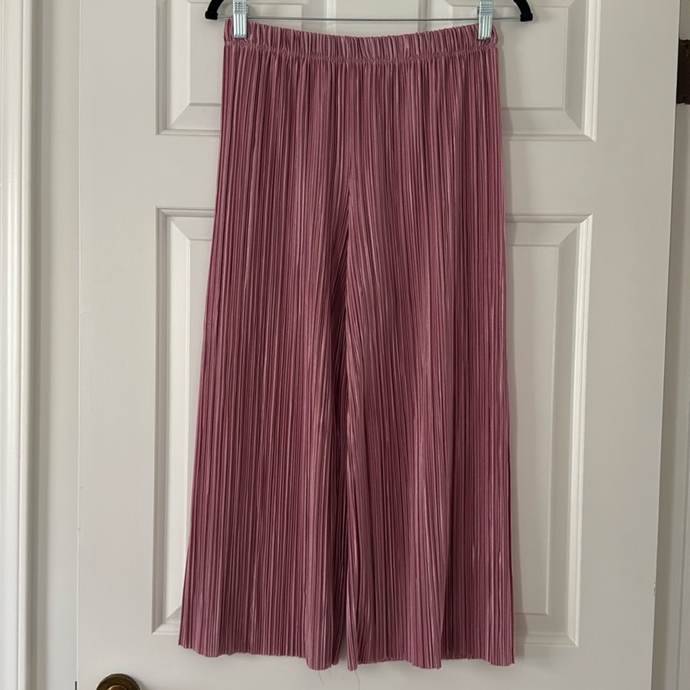 FUN Shimmer Pleated Pants
